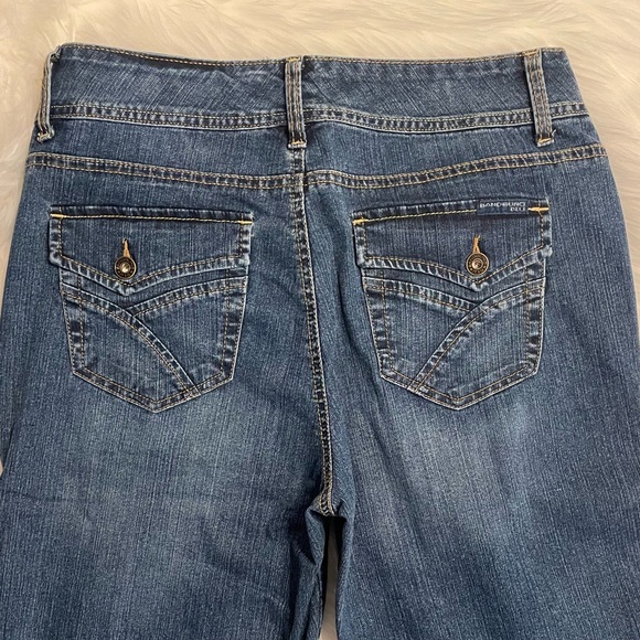 Bandolino Blu, Capris, Blue Jeans, Pockets, Rivets, Stretch, Size 12 - Picture 6 of 15